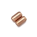 Magnetverschluss aus Roségold für Lederarmbänder mit gebürstetem Finish und Gewinde - Matte Roségold