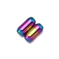 Regenbogen Magnetverschlüsse aus Edelstahl für DIY-Schmuck und Schnürsenkel - Glänzend Mehrfarbig