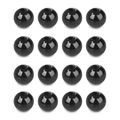 Perles rondes en acier inoxydable noir poli avec de grands trous pour bijoux DIY - Diamètre Environ 3mm (100 Pièces) / Noir Galvanisé