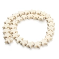 Stervormige witte turquoise kralen met natuurlijke marmeren textuur voor DIY-sieraden - Vijfpuntige Ster / 15*15mm / Wit