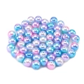 Perlas degradadas de sirena con revestimiento AB para creación de joyas DIY - 3mm (400 Piezas/Paquete) / Azul Rosa