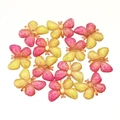 Pink and yellow gradient acrylic butterfly charms for DIY jewelry making handmade crafts - 25*32mm / Pink-Yellow Gradient Style (13#)