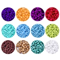Mix of 12 vibrant colorful glass seed beads for DIY jewelry and accessory making - 1000 Pieces/Pack (2.5mm) / Multicolor