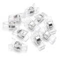 Pinces à couture transparentes en plastique avec ressort métallique pour patchwork - 2.7X1.0X1.5CM / Transparent