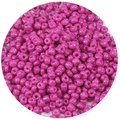 Macro shot of 2.5-4mm bright magenta glass seed beads for DIY jewelry making - 1000 Pieces/Pack (2.5mm) / Purple Red