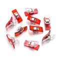 Lot de 10 pinces à couture rouges avec repères de mesure pour travaux manuels - 2.7X1.0X1.5CM / Rouge