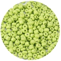 Macro shot of 2.5-4mm grass green glass seed beads for DIY jewelry and crafts - 1000 Pieces/Pack (2.5mm) / Light Green