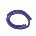 Strand of deep purple flat round heishi clay beads for DIY jewelry making accessories - Diameter 6mm Hole 2mm / Navy Blue