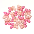 Pink gradient acrylic butterfly charms with gold patterns for DIY jewelry making - 25*32mm / Dark and Light Pink Gradient Style (10#)
