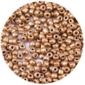 Antique bronze glass seed beads for DIY jewelry making with matte metallic finish - 1000 Pieces/Pack (2.5mm) / Gold