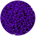 Polished bright purple glass seed beads with uniform center holes for DIY jewelry - 1000 Pieces/Pack (2.5mm) / Dark Blue