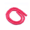Magenta Heishi-Perlen aus Polymer-Ton 6mm runde Distanzscheiben für DIY Schmuckherstellung - Durchmesser 6mm Loch 2mm / Fuchsia