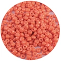 Polished salmon pink glass seed beads for DIY jewelry and handmade bracelets - 1000 Pieces/Pack (2.5mm) / Orange Red