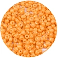 Glossy orange glass seed beads for DIY jewelry and crafts, round donut shape 2.5-4mm - 1000 Pieces/Pack (2.5mm) / Orange