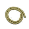 Olivgrüne Heishi-Perlen aus Polymer-Ton für DIY-Schmuckherstellung und Zubehör - Durchmesser 6mm Loch 2mm / Armeegrün