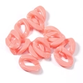 Eslabones de cadena acrílica rosa claro para joyería y decoración de accesorios - L23mm A16.5mm D5mm 50Pzas / Rosa