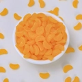 Mini Harz Orangenstücke für DIY Haarklammern und kreatives Miniatur-Essen Basteln - Orangenscheibe