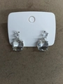 Eleganti orecchini a pendente con zircone a taglio cushion e placcatura argento lucido. - Stile Zirconia Quadrata / Argento