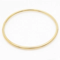 Bracelet jonc minimaliste haute qualité en fil 2 mm plaqué or 18 carats à empiler - Anneau simple / Largeur 2mm, Diamètre Intérieur 55mm / Or
