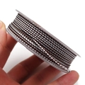 Detail of 1.2mm two-tone dragon pattern braided cord for DIY jewelry making - Coffee Silver Style