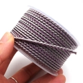 Purple and silver 2.8mm braided cord on a reel for DIY jewelry making and crafts - 2.7mm (10m/Roll) / Purple and Silver Gray Style (7)