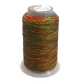 6-strand gradient wax thread roll in red, green, and gold colors for DIY jewelry weaving - 6-Strand / C56 (Red Green Gold)