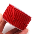 2.8mm vibrant red dragon pattern braided cord on spool for DIY jewelry making - 2.7mm (10m/Roll) / Red