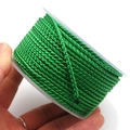 Spool of emerald green 2.8mm dragon-pattern braided cord for DIY jewelry and crafts - 2.7mm (10m/Roll) / Green