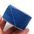 2.8mm deep blue braided dragon cord on plastic spool for DIY jewelry making - 2.7mm (10m/Roll) / Blue