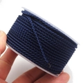 2.8mm dark blue braided dragon cord on spool for DIY jewelry making and crafting - 2.7mm (10m/Roll) / Navy Blue
