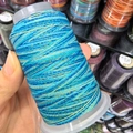 6-strand gradient wax thread in sky blue and green for DIY jewelry braiding - 6-Strand / Sky Blue Green Yellow (4)