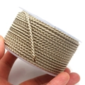 2.8mm champagne gold braided dragon cord on plastic spool for DIY handmade jewelry - 2.7mm (10m/Roll) / Off White