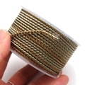 2.8mm brown and silver dragon pattern braided cord on roll for DIY jewelry making - 2.7mm (10m/Roll) / Brown and Silver Gray Style (11)