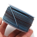 2.8mm turquoise and brown braided cord roll for DIY jewelry making and crafts - 2.7mm (10m/Roll) / Teal and Dark Brown Style (12)