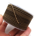 Brown and black 2.8mm spiral braided dragon pattern cord roll for DIY jewelry making - 2.7mm (10m/Roll) / Black and Brown Mixed Style (9)