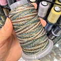 Spool of 6-strand gradient metallic wax thread with sparkling blue and gold fibers - 6-Strand / Blue Brown Gold Yellow (7)
