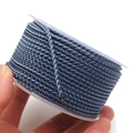 Blue-grey 2.8mm dragon-pattern braided cord on a roll for DIY jewelry making - 2.7mm (10m/Roll) / Lake Blue