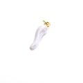 Charming light purple cornicello horn pendant with a polished gold bail for jewelry - Light Purple Cornicello Shape (2#)