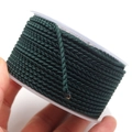 2.8mm dark green braided dragon pattern cord roll for DIY jewelry and necklaces - 2.7mm (10m/Roll) / Dark Green