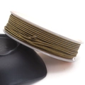 Detail of 1.4mm black and gold braided cord roll for DIY jewelry and necklaces - 1.4mm / Black Yellow