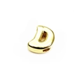 14K gold plated minimalist letter D charm for DIY bracelet and necklace jewelry - Letter D