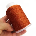 Carrete de hilo dorado bronce metálico para trenzado de pulseras y artesanía DIY - 4 Hebras / Rojo Naranja Bronce Dorado