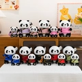 Collection de peluches panda en costumes traditionnels chinois Tangzhuang colorés pour cadeaux - Couleurs Assorties
