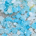 Gemischte Barock-Harzanhänger in Blau und Weiß mit Perleffekt für DIY-Basteleien - Traumhaftes Barock Mix-Morgen