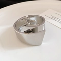 Detailed macro view of a silver metallic wrap bangle with a high-gloss geometric finish - 6# Bracelet-Silver