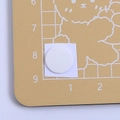 Ingwergelbe Matte für Harz-Accessoires mit Katzenmuster und rundem Klebepunkt - Einzelstück