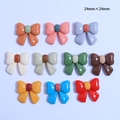 Accessori fiocco colorato in resina da 24mm per fermagli capelli e fai da te - Colore Misto - Fiocco Carino Medio