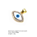 Macro view of evil eye pendant with micro-paved zircon and blue conch shell details - Classic Eye Style (10)