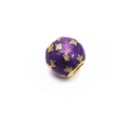 Purple enamel charm with gold stars for DIY bracelets in minimalist starlight style - Purple Starry Sky Golden Stars Style (4#)
