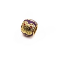 Perla dorata con smalto viola e motivo a farfalla per braccialetti charm DIY - Stile Motivo Nuvola Simmetrico Viola (12)